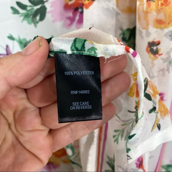 Torrid | Cream Floral Kimono - Picture 5 of 8